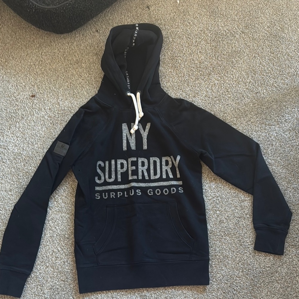 Superdry Black Hoodie for Men